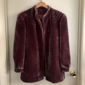 Vintage Sasson Faux Fur Coat